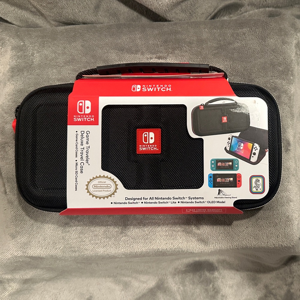 Nintendo Switch Black and Red Carrying Case